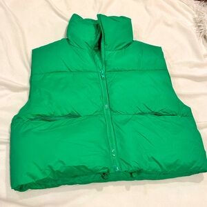 Amazon green crop vest